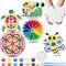 6 Pack Paint Your Own Plaster Stones - Kids Spring Summer Arts and Crafts Painting Kit